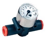 Inline Pressure Gauge - Tube to Tube Metal Work 9067016