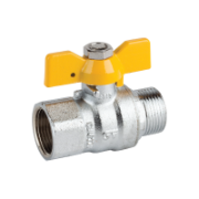 T-Handle Gas Ball Valve-Male/Female Threads