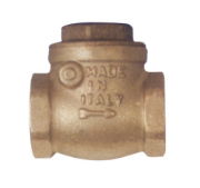 Swing Check Valve Brass with Rubber Seat 130CVR12