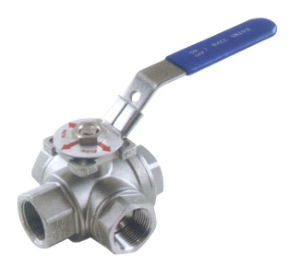 3-Way L-Port Ball Valve - with ISO Mounting Pad BVSS3L12P