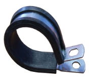 Mikalor 12mm P-Clips - Mild Steel Rubber Lined PC005