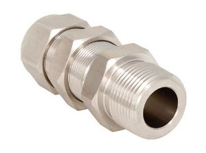 Bulkhead Male Coupling NPT to Imperial Tube 7020000110