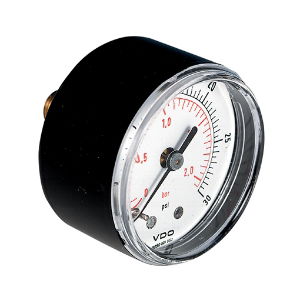 Pressure Gauge - Back Entry, ABS Case EVGR040118