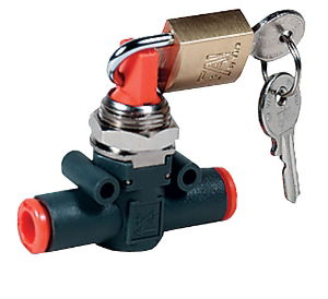 Inline Shut-Off Valve Lockable- Tube to Tube Metal Work 9065116