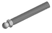 Threaded Rod for Swivel Feet - Stainless Steel 098DM08040E