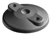 Base For Swivel Feet - Nylon with Bolt-down Holes 098D080KB