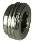 Flush Plug Parallel - Nickel Plated Brass